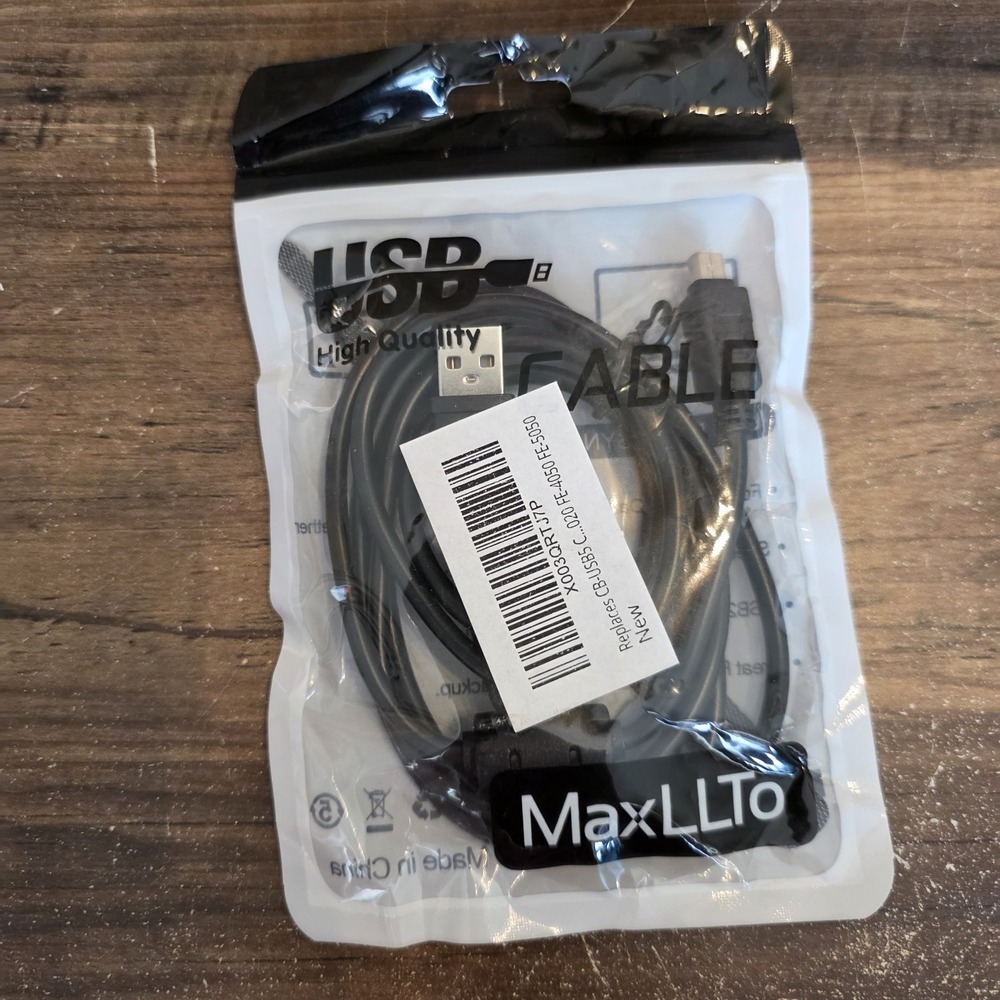 MaxLLTo USB Battery Charger +Data SYNC Cable Cord Replacement or Travel Backup